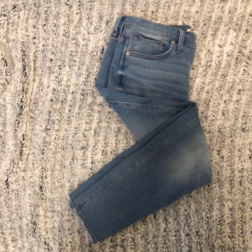 Madewell 10” high rise skinny crop jeans size 32